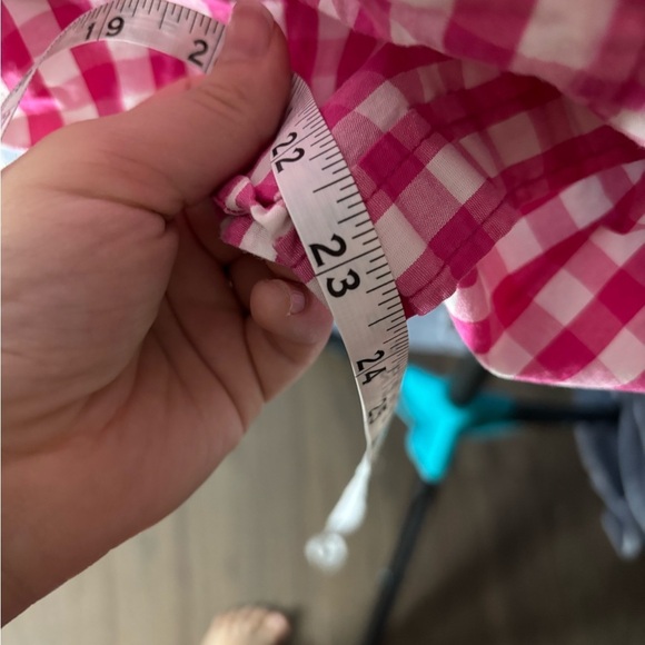 Jcrew pink gingham plaid sleeveless button down size small - Picture 6 of 7